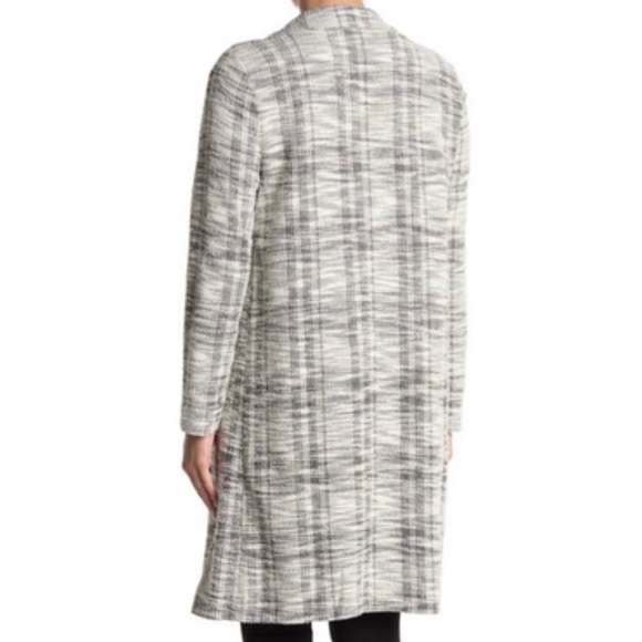 Melloday Notch Lapel Long Knit Jacket - Picture 5 of 10